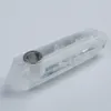 Tubo di cristallo bianco naturale Bocchino di moda semplice e moderno Regalo per uso personale che offre vendite dirette in fabbrica