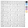 Art3D 5-Pack Pack Peel and Stick 3D Papier peint Panneaux pour décor de mur intérieur Fonds d'écran en brique de mousse auto-adhésif auto-adhésif