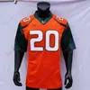 Maillot de football des Hurricanes de Miami NCAA College Tyler Van Dyke Henry Parrish Jr. Mark Fletcher Sean Taylor Mauigoa Young Restrepo Allen Chaney Jr. Jacolby George