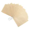 100 pcs / lote de chá sacos de papel descartável ferramenta de café infuser unbusser works naturais para folha branca de folha solta 6 * 8cm