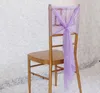 düğünler için şifon sandalyesi kapakları