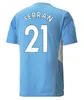 21 22 Special de Bruyne Grealish Soccer Jerseys målvakt 2021 2022 Ferran G.Jesus Home Sterling Mahrez Ferran Foden Player Version Man Kid Kit Football Shirt