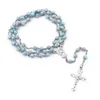 Hängsmycke Halsband Jesus Cross Rosary Halsband Vintage Smycken 2021 Trend Katolska Zinc Alloy Tillbehör Partihandel