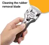 Roestvrijstalen glazen reiniging Home Renovatie Schraper Keuken Vloer Tegel Mes Film Lijm Removal Tool met Packaging SN5439