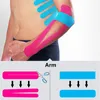 Elbow joelho almofadas Kinesiologia fita auto adesiva bandagem elástica não tecida tecido protetor de engrenagem de engrenagem