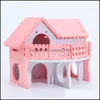 Fournitures pour petits animaux Pet Home Garden Mini Hamster Nest Rabbit Hedgehog Log Cabin Slee House Gwa10416 Drop Delivery 2021 Nfd2C