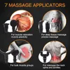 30 vitesses 7 têtes masseur de douleur au cou masseur de tissus profonds relaxation musculaire pistolet de massage du corps écran LCD Fascia 211228