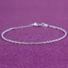 Anklets 2022 fashionthin fijne sexy anklet enkel glanzende kettingen voor vrouwen meisjes vriend voet sieraden been armband blootsvoets