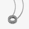 Vrouwen Sieraden Fit Pandora Ring 925 Zilveren Ketting Logo Pave Circle Collier Love Heart Sieraden Kettingen Charm Engagement Gift