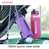 UZSpace sportowe butelki wodne siłownia odporna na wycieki Dropoodporne Przenośne Shaker Outdoor Travel Czajnik Plastikowa butelka napoju Bezpłatnie 210908