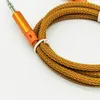 3,5 мм Aux Cable Gold с мужским и мужским автомобильным аудио -линией для MP3/DVD/TV/Mobile Phone