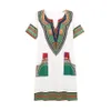 Dames Sexy V-hals Pocket Patchwork Bodycon Mini Tuniek Jurk Dames Zomer Robe Afrikaanse Print Dashiki Jurk Sundress Vestidos Nieuwe 210416