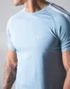 Zomer casual gym fitness t-shirt mannen bodybuilding workout t-shirt mannelijke katoenen sport tee shirt tops korte mouw kleding heren t-shirts