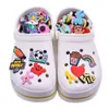 Hole Mix Charm Cartoon Pantofola Accessori Coccodrillo per regali per bambini Lettera colorata Scimmia animale Scarpe Charms Fibbie