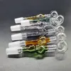 Schedel Glas Bong Water Pijp Straight Type Kleurrijke Dikte Gebogen Pyrex Joint 14mm Mannelijke Oliebrander Pipes DAB RIG BONDEN