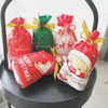 Julklappspackning Candy Cookies Drawstring Plastpåse Xmas Tree Elk Party Presents Pouch Hem Förpackning Mat Inredning Havsvikt CCA9853