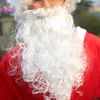 Natal Papai Noel traje com botas ternos homens xmas extravagantes adereços roupas roupas conjuntos de casaco calça beard cinto chapéu conjunto