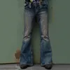 Men039S 청바지 남성 Big Flared Bootcut Leg 바지 느슨한 남성 디자이너 Classic Denim Bell Bottom Hosen Herren8388813