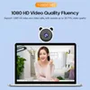 Webcam HD 1080P Mini ordinateur PC caméra Web avec prise USB caméras rotatives diffusion en direct vidéo appel conférence travail