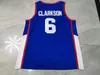 Zeldzame basketbal jersey mannen jeugd vrouwen vintage Pilipinas Jord een Clarkson Filippijnen Fiba World Size S-5XL Custom Elke naam of nummer