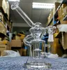 9-calowy Szklany Recykler Wody Bongs DAB DAB Oil Rigns Hookh z 14mm Sól do palenia