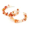 Bohemian ethnic style Clip-on & Screw Back earrings colorful gemstone earring fashion for women T02