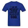 Camisetas masculinas Pessoa imperfeita Perfect Love T-shirt Men God T Shirt Christian Tshirt Jesus Tops Letter Tees Vintage Saying Clothing White