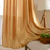 12 couleurs fenêtre rideaux pour salon chambre tringle poche oeillet haut moderne satin sous-couche occultant translucide panneau rideau 210712