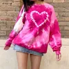 Vintage lange sweatshirt vrouwen y2k anime vrouwelijke kleding voor tieners kawaii goth esthetische grunge streetwear LQ8031W0J 210712