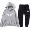 2021Men's hoodie tracksuit men Nadal Natto Bull sportswear pullover sweater + sweatpants jogging pullover men 2XL sport suit for H1108