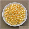Abs perles en vrac bijoux en gros 100 pièces/lot 6Mm perle entretoise artisanat fabrication de plastique bricolage 20 couleurs livraison directe 2021 6Pkvd