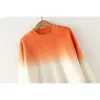 H.sa Femmes Automne Hiver Pull et Pulls Tricot Casual Tops Gradient Tie Dye Pull Pull Femme Hiver Y2K CLothes 210716