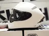 フルフェイスx14グロスホワイトモーターサイクルヘルメットアンチフォッグバイザーマン車に乗る車モトクロスレーシングバイクヘルメット - オリジナルヘルメットM L XL XXL