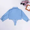 Lange mouw denim jas + jurk 2psc kinderkleding mode nieuwe meisjes jurk pakken kinderen babykleding 2021 tiener casual Dreses G1215