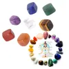 7 pièces/ensemble de pierres de Chakra en cristal de guérison naturelle Reiki pour la thérapie par cristaux, la méditation, la pierre de souci, la Relaxation, la décoration.