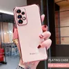 Luxury Plating Silicone Phone Case för Samsung Galaxy A51 A71 A52 A21S A31 A12 A42 5G A50 A72 A40 A70 A02 A7 A32 4G Cover57434440