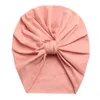 Chapéu recém-nascido chapéus Índia Chapéus de coelho orelhas nó boné Bowknot multi - cor pulôver bonés Bebê headband primavera e verão wmq889