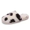 Autumn Winter Woman Slippers Plush Fashion Leopard Girl Home Bedroom Shoe Slipper Indoor Floor Y700 210625 GAI