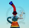 Mini hookah vidro vidraceiro gorro água bongs cores masculino 14.5mm borbulhador com tigela de vidro