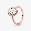 Аутентичные кольца из стерлингового серебра 925 пробы для женщин CZ Diamond с оригинальным бокс-сетом Fit Pandora Style Обручальное кольцо Обручальное ювелирное украшение Подарок Золото Розовое золото