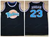 Nikivip Ship From Us Michael MJ #23 Tune Squad Space Jam Basketball Jersey Movie Men's All Stitched White Black Jerseys Size S-3xl Qualidade superior
