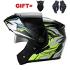 Motorcycle Helmets 2021 Flip Up Unisex Racing Modular Double Visors Motorbike Helmet Dual Lens Full Face Safe Adults