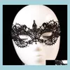 Masks Festive Supplies Home Garden Women Sexy Lady Lace Eye Mask For Party Halloween Venetian Masquerade Event Mardi Gras Dress Co7500796