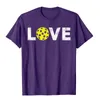 Camisetas masculinas Pickleball Amor Presente Camisa para Homens Mulheres Meninos Ou Meninas Tops de Algodão Tees Fitness Tight T Shirts Normal Design