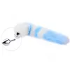 NXY anal Toys Metal Plug Long Fox Cat Tail With Cat Ears pannband Butt Vuxen Sex For Women Män Par Game Accessory 12076313204