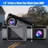 Full HD 15 Polegada Frente e Traseira Do Carro DVR Lente Dupla Loop Gravação Gsensor Mini Câmeras Dash Camera Recorder H190 plus1393472