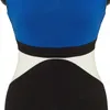 Хороший навсегда элегантный контрастный цвет пэчворк платья офис бизнес bodycon ножны женщины платье bty998 210419