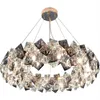Подвесные лампы роскошные хрустальные люстра для гостиной спальни эль -лобби висят лампы современный минималистский