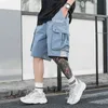 Efungal sommar shorts män brev mode streetwear hajuku kort joggare fick hip hop knä längd avslappnad lös svett byxor h1210