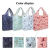 Borse portaoggetti 1 pz Borsa shopper portatile Riutilizzabile Supermercato Shopping Borsa pieghevole Oxford Grande drogheria riciclabile